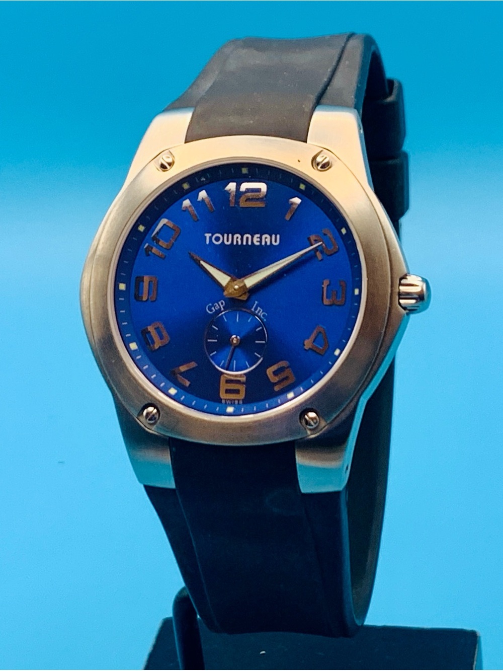 TOURNEAU Men’s Swiss Made Quartz Watch Designed For GAP Inc. Working New Battery